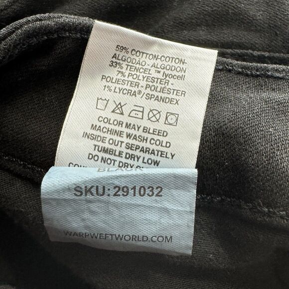 NEW $98 Warp And Weft PHL Philadelphia Slim Boot Cut Black Jeans Women’s Plus 22 - Picture 12 of 13